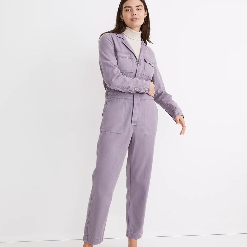Curvy Garment-Dyed Signature Coverall Jumpsuit